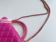 Chanel Wallet On Chain With Top Handle Pink AP2844 12.3x19.2x3.5cm - 5