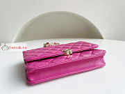 Chanel Wallet On Chain With Top Handle Pink AP2844 12.3x19.2x3.5cm - 2