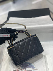 Chanel Vanity With Chain And Top Handle Black AP2846 17x8x9.5cm - 4