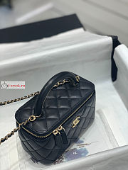 Chanel Vanity With Chain And Top Handle Black AP2846 17x8x9.5cm - 3
