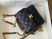 Chanel Backpack In Grained Leather Black AS3108 20x19x8cm  - 3