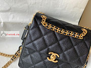 Chanel Backpack In Grained Leather Black AS3108 20x19x8cm  - 2