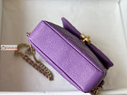 Chanel Backpack In Grained Leather Purple AS3108 20x19x8cm  - 6