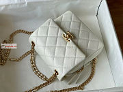 Chanel Backpack In Grained Leather White AS3108 20x19x8cm  - 6