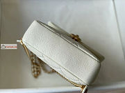 Chanel Backpack In Grained Leather White AS3108 20x19x8cm  - 4
