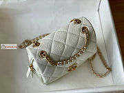 Chanel Backpack In Grained Leather White AS3108 20x19x8cm  - 2