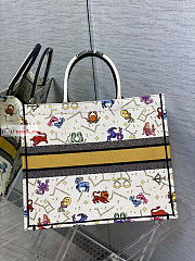 Dior Large Book Tote Zodiac Embroidery Latte M1286 42x18.5x35cm - 6