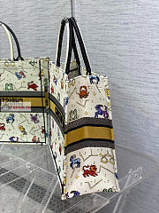 Dior Large Book Tote Zodiac Embroidery Latte M1286 42x18.5x35cm - 5