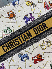 Dior Large Book Tote Zodiac Embroidery Latte M1286 42x18.5x35cm - 2