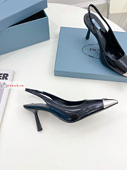 Prada Leather Slingback Pumps Black 1I903M 75mm - 3