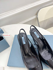 Prada Leather Slingback Pumps Black 1I903M 75mm - 4