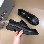 Prada Unlined Brushed Leather Loafers Black 1D238M - 5