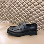 Prada Unlined Brushed Leather Loafers Black 1D238M - 6