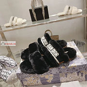 Dior Chez Moi Slide Shearling Black KDQ734  - 4
