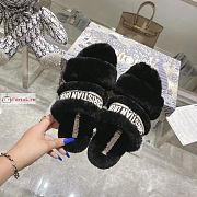Dior Chez Moi Slide Shearling Black KDQ734  - 5