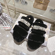 Dior Chez Moi Slide Shearling Black KDQ734  - 6