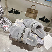Dior Chez Moi Slide Shearling Grey KDQ734  - 3