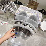 Dior Chez Moi Slide Shearling Grey KDQ734  - 2