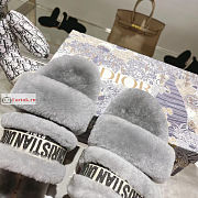 Dior Chez Moi Slide Shearling Grey KDQ734  - 5