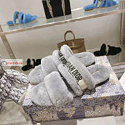 Dior Chez Moi Slide Shearling Grey KDQ734  - 4