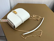Celine Small 16 Wallet On Chain White 14x11x5cm - 5