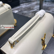 Ysl Sunset Wallet On Chain In Smooth Leather White 533026 19x14x5.5cm - 4