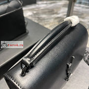 Ysl Sunset Wallet On Chain In Smooth Leather All Black 533026 19x14x5.5cm - 6