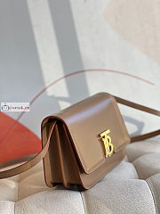 Burberry Small TB Bag Leather Beige 21x6x16cm - 4
