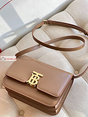 Burberry Small TB Bag Leather Beige 21x6x16cm - 2