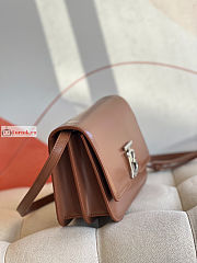 Burberry Small TB Bag Leather Brown 21x6x16cm - 4