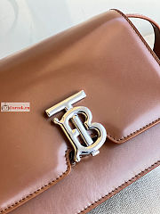 Burberry Small TB Bag Leather Brown 21x6x16cm - 2