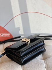 Burberry Small TB Bag Leather Black 21x6x16cm - 2