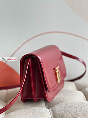 Burberry Small TB Bag Leather Red 21x6x16cm - 5