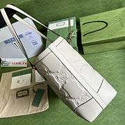 Gucci Medium GG Matelasse Leather Tote White 631685 38x28x14cm  - 3