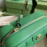 Gucci GG Matelasse Leather Shoulder Bag Green 702234 21.5x17x7.5cm - 6