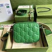 Gucci GG Matelasse Leather Shoulder Bag Green 702234 21.5x17x7.5cm - 4