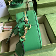 Gucci GG Matelasse Leather Shoulder Bag Green 702234 21.5x17x7.5cm - 2