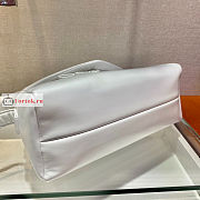 Prada Padded Nappa Leather Signaux Bag White 1BC165 33cm - 6