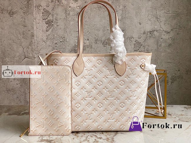 Louis Vuitton Neverfull MM Stardust Pale Beige M46231 31x28x14cm - 1