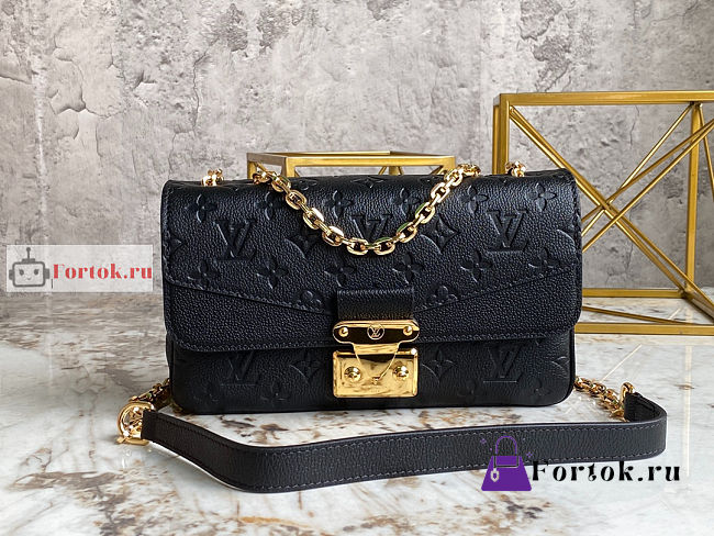 Louis Vuitton Marceau Chain Bag Black M46200 24.5x15x6.5cm - 1