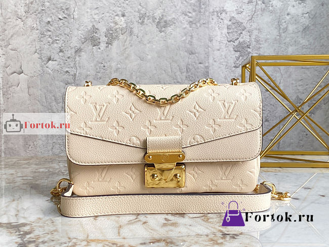 Louis Vuitton Marceau Chain Bag Cream M46201 24.5x15x6.5cm - 1