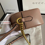 Gucci Small GG Marmont Matelasse Shoulder Bag Beige 447632 24x13x7cm - 4