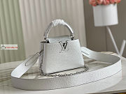 Louis Vuitton Mini Capucines Flower Chain Silver N80239 21x14x8cm - 1