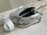 Louis Vuitton Mini Capucines Flower Chain Silver N80239 21x14x8cm - 3