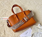 Givenchy Mini Antigona Sport Handbag Tan Brown 22x5x18cm - 6