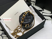 Chanel Vanity With Chain And Top Handle Black AP2873 10.5×11.5×10.5cm - 6