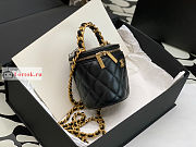 Chanel Vanity With Chain And Top Handle Black AP2873 10.5×11.5×10.5cm - 4