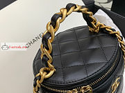 Chanel Vanity With Chain And Top Handle Black AP2873 10.5×11.5×10.5cm - 3