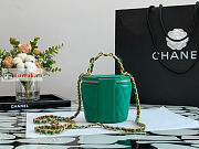 Chanel Vanity With Chain And Top Handle Green AP2873 10.5×11.5×10.5cm - 2