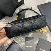 Ysl Becky Double-zip Pouch In Leather Black 6089411 19x11x5cm - 6